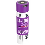 Speciální akumulátor Ansmann 18650-3,4-Micro-USB, 18650, Li-Ion akumulátor, 3.7 V, 3400 mAh