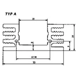 Chladič Fischer Elektronik SK 75 37,5 SA, 37,5 x 32 x 14 mm, 6,8 kW