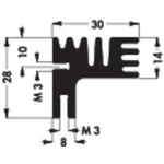 Chladič Fischer Elektronik SK 125 84 SA, 84 x 30 x 28 mm, 6 kW