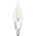 LED žárovka OSRAM 4058075810457 230 V, E14, 5 W = 40 W, teplá bílá, A+ (A++ - E), tvar svíčky ve větru, GLOWdim , stmívatelná, vlákno, 1 ks