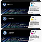 HP toner 201XD CF253XM originál azurová, purppurová, žlutá 2300 Seiten