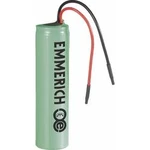 Speciální akumulátor Emmerich NCR18650B, 18650, s kabelem, Li-Ion, 3.6 V, 3350 mAh