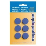 Magnetoplan Discofix Hobby, 16645614 magnet, (Ø x v) 25 mm x 8 mm, kulatý, tmavě modrá, 6 ks