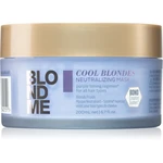 Schwarzkopf Professional Blondme Cool Blondes vyživující maska neutralizující žluté tóny 200 ml