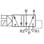 Elektropneumatický ventil Norgren V50A513A-A213A, 5/2-cestné, G 1/8, 24 V/DC