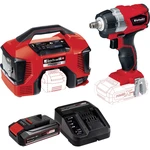 Einhell Power X-Change 4326330 aku rázový uťahovač  18 V 2.5 Ah Li-Ion akumulátor + akumulátor, vr. hybridného kompresor