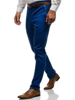 Pantaloni pentru bărbat slim fit  albastru Bolf 4326