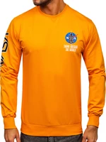 Bluză portocaliu cu imprimeu Bolf 6475
