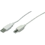 Goobay #####USB-Kabel USB 2.0 #####USB-A Stecker, #####USB-B Stecker 1.80 m sivá