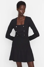 Trendyol Black Buttoned Woven Dress