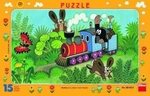 Puzzle 15 Krtek a lokomotiva deskové