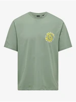 Light Green Men's T-Shirt ONLY & SONS Lucian - Men