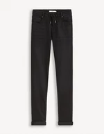 Black men's slim fit jeans Celio Gosuper