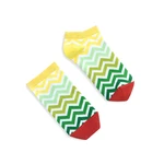 Banana Socks Unisex's Socks Short Green Stripes