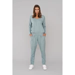 Karina Women's Long Sleeve Tracksuit, Long Pants - Mint