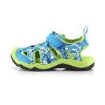 Kids outdoor sandals ALPINE PRO GROBO neon atomic blue