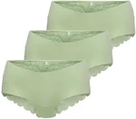 ONLY 3 PACK - dámské kalhotky ONLCHLOE 15257469 Subtle Green XS