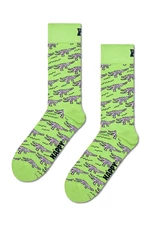 Ponožky Happy Socks Crocodile zelená farba