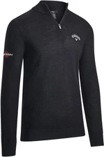 Callaway 1/4 Blended Mens Merino Sweater Black Ink S