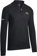 Callaway 1/4 Blended Merino Black Ink S Pullover