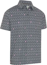 Callaway Scotch Novelty Print Mens Golf Asphalt M Polo