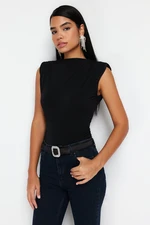 Trendyol Black Snap-on Knitted Bodysuit