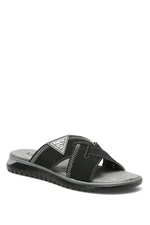 KINETIX  Diaz 2Fx Black Man Outdoor Slippers