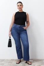 Trendyol Curve Blue More Sustainable High Waist Flare Jeans