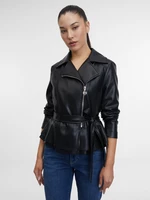 Black women's faux leather jacket ORSAY