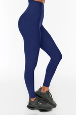 Trendyol Navy Blue Recovery Pletené sportovní legíny po celé délce