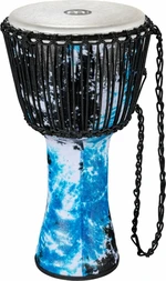 Meinl PADJ8-L-F 12" Rope Tuned Travel Series Djembe Galactic Blue Tie Dye 12" Yembe