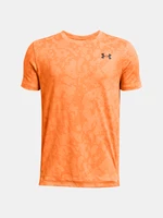 Oranžové chlapčenské športové tričko Under Armour UA Tech Vent Geode SS-ORG