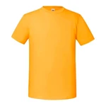 Iconic 195 Ringspun Premium Fruit of the Loom Men's Yellow T-shirt