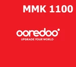 Ooredoo 1100 MMK Mobile Top-up MM