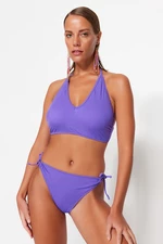 Trendyol Purple Piping Regular Leg Bikini Bottom