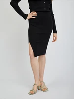 Black women's knitted skirt ORSAY