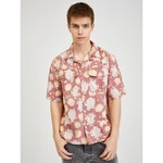 Old Pink Men's Floral Shirt Diesel - Mens