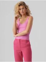 Women's pink tank top VERO MODA Glory