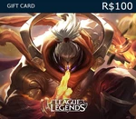 League of Legends 100 BRL Prepaid RP Card BR