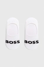 Ponožky BOSS 2-pack pánské, bílá barva, 50477866