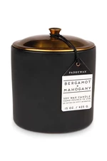 Voňavá sójová sviečka Paddywax Bergamot & Mahogony 425 g