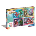 Clementoni - Puzzle 4v1 Spidey a jeho úžasní přátelé