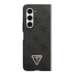 Zadní kryt Guess Leather Triangle Case pro Samsung Galaxy Z Fold5, šedá