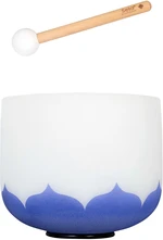 Sela 9“ Crystal Singing Bowl Set Lotus 432Hz A - Indigo (Third Eye Chakra) Misa śpiewająca 9" Third Eye Chakra