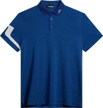 J.Lindeberg Heath Regular Fit Polo Estate Blue Melange 2XL Polo košeľa