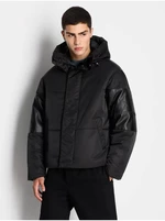 Black Men's Winter Jacket Armani Exchange