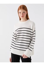 LC Waikiki Crew Neck Striped Long Sleeve Women's Knitwear Sweater