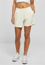 Women's towel shorts light white