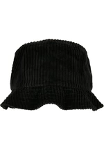 Large corduroy hat black