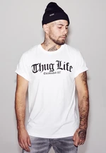 Thug Life Old English Tee White